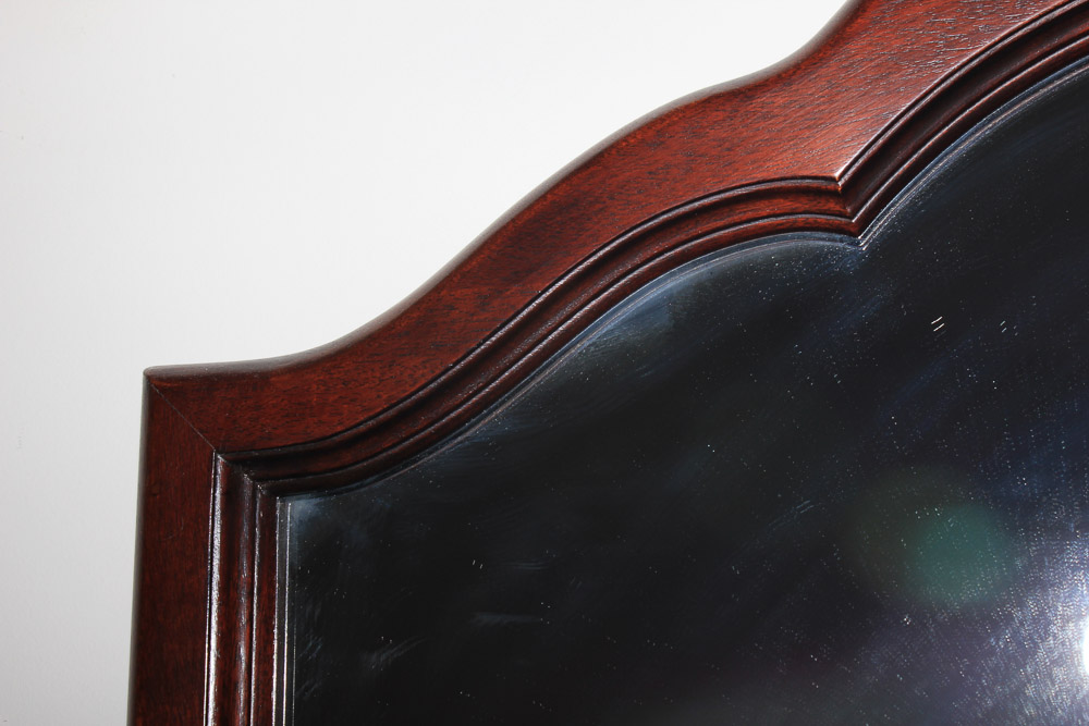 Vintage Cherry Chippendale Style Dresser with Mirror by Davis