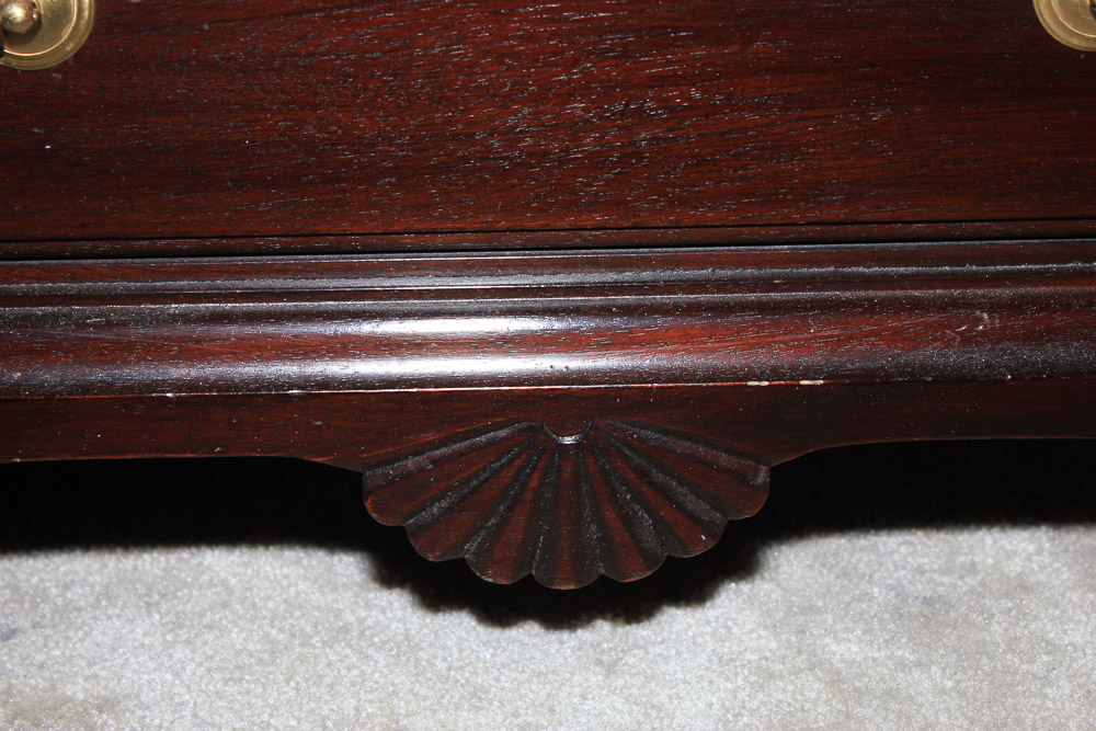 Cherry Chippendale Style Nightstands