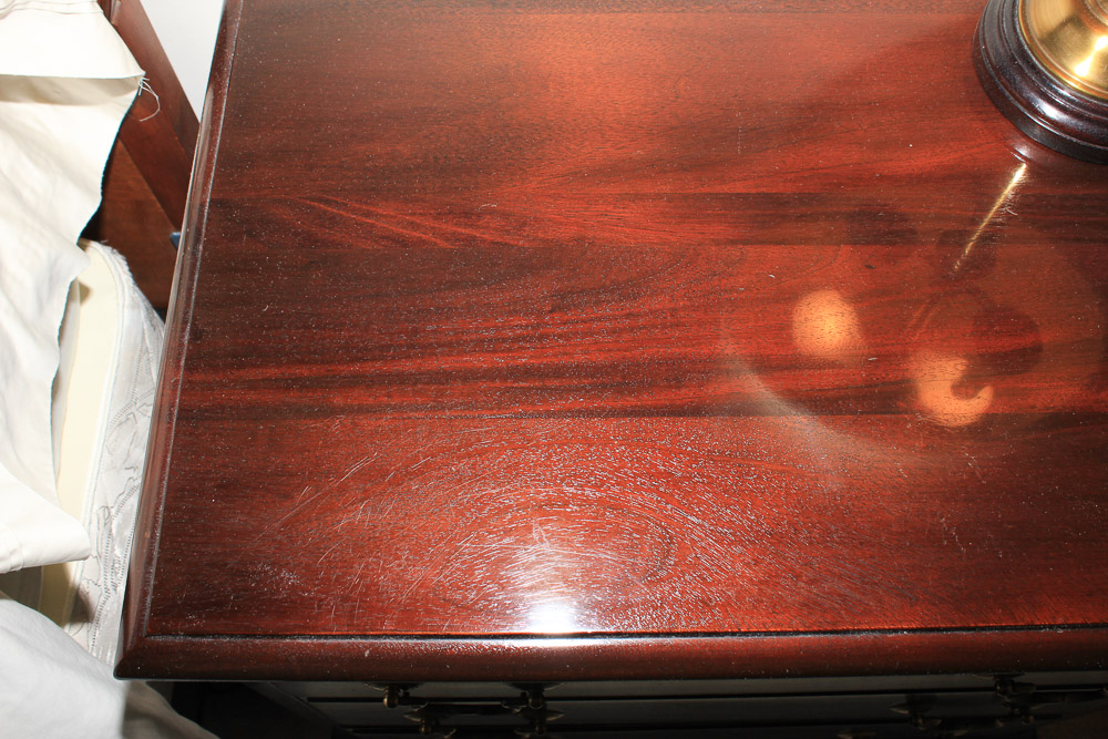 Cherry Chippendale Style Nightstands