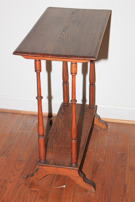 Oak Wood Book Table