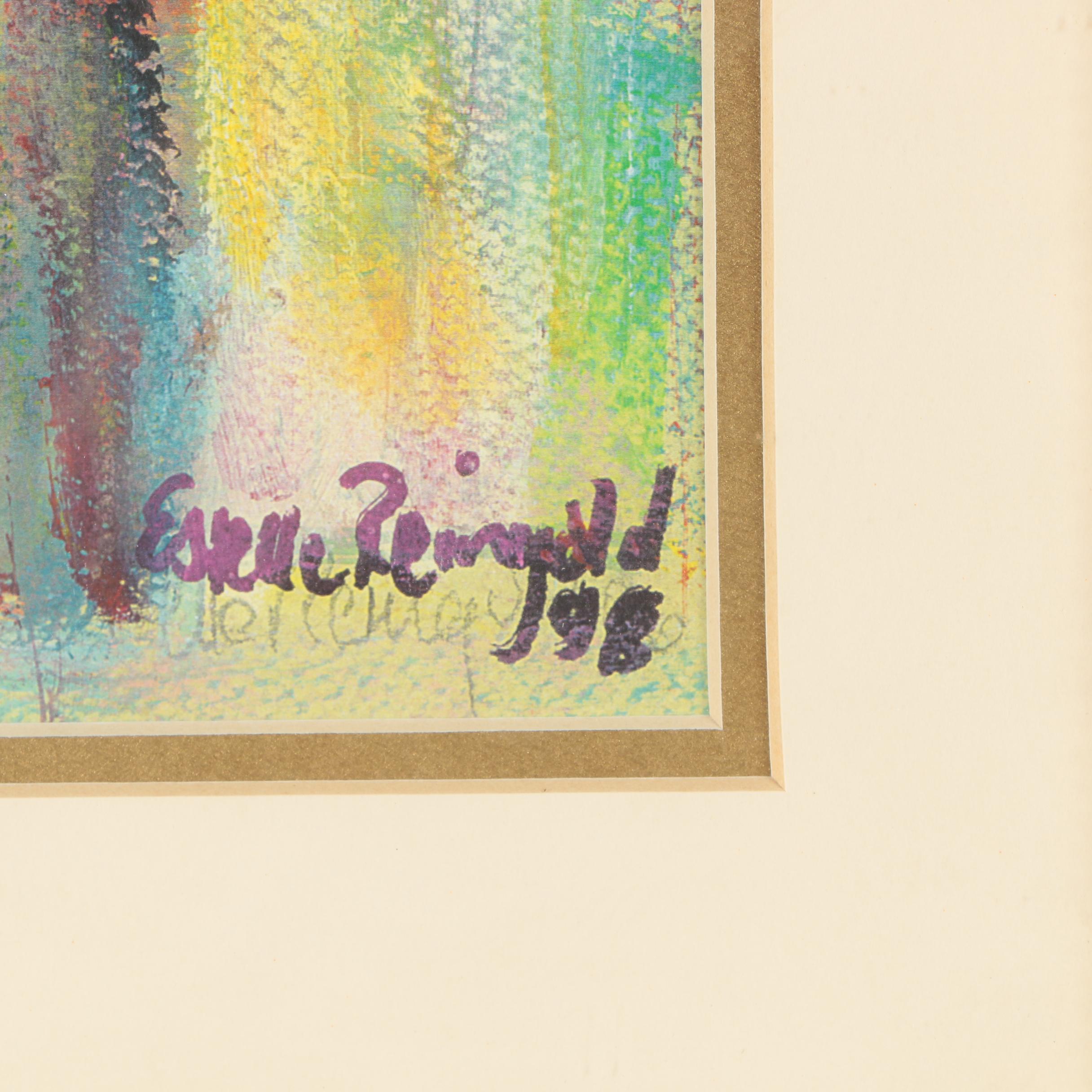 Giclée Print After Estelle Reingold Painting of Bride and Groom