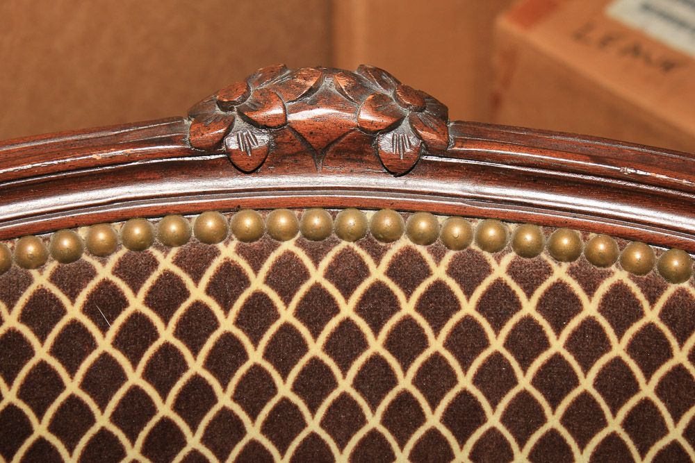 Vintage French Provincial Style Armchair by Swaim Originals