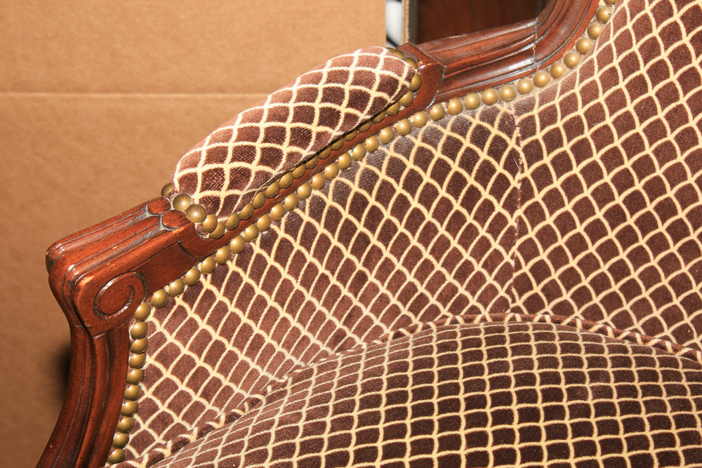 Vintage French Provincial Style Armchair by Swaim Originals