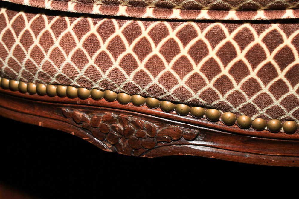 Vintage French Provincial Style Armchair by Swaim Originals