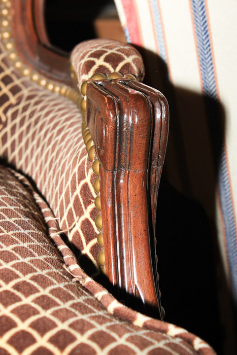 Vintage French Provincial Style Armchair by Swaim Originals