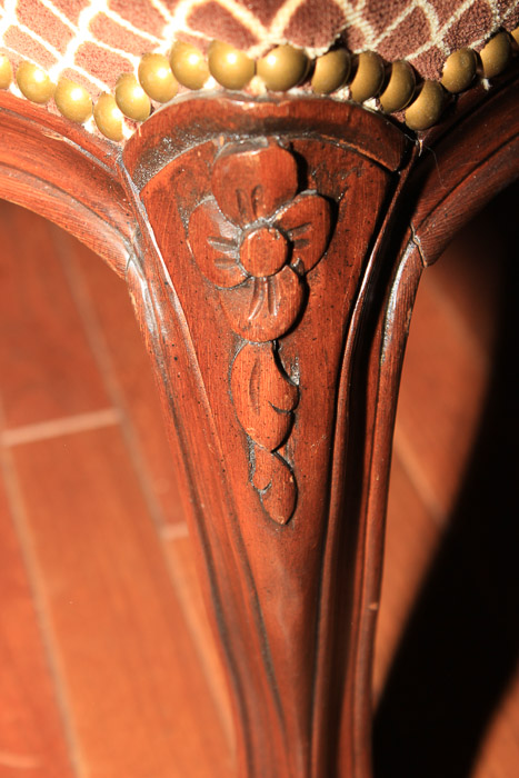 Vintage French Provincial Style Armchair by Swaim Originals