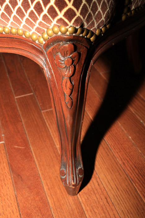 Vintage French Provincial Style Armchair by Swaim Originals