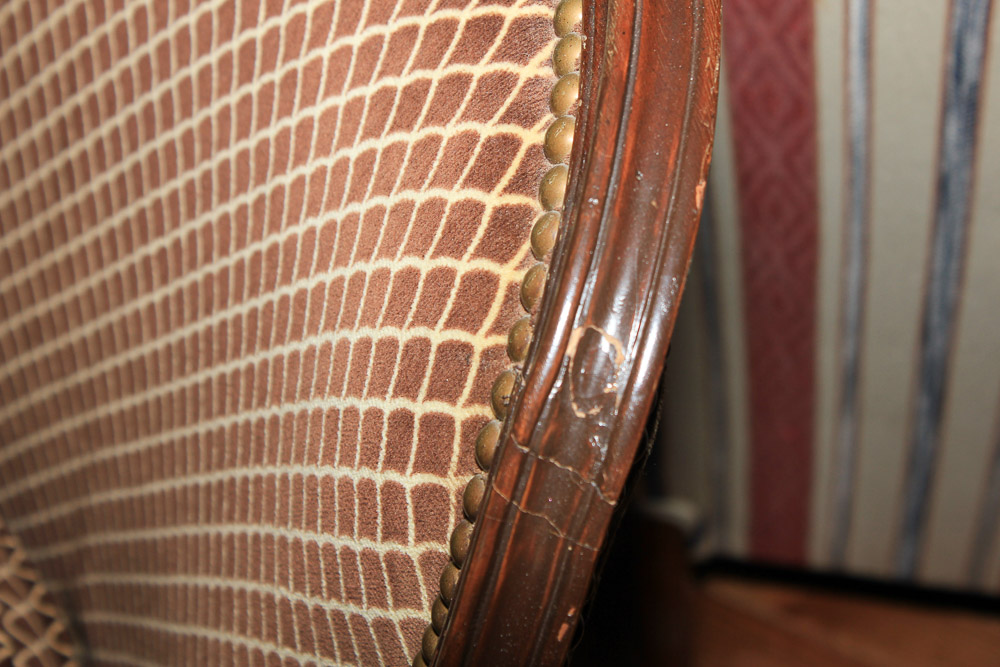 Vintage French Provincial Style Armchair by Swaim Originals