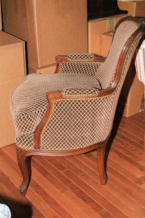 Vintage French Provincial Style Armchair by Swaim Originals