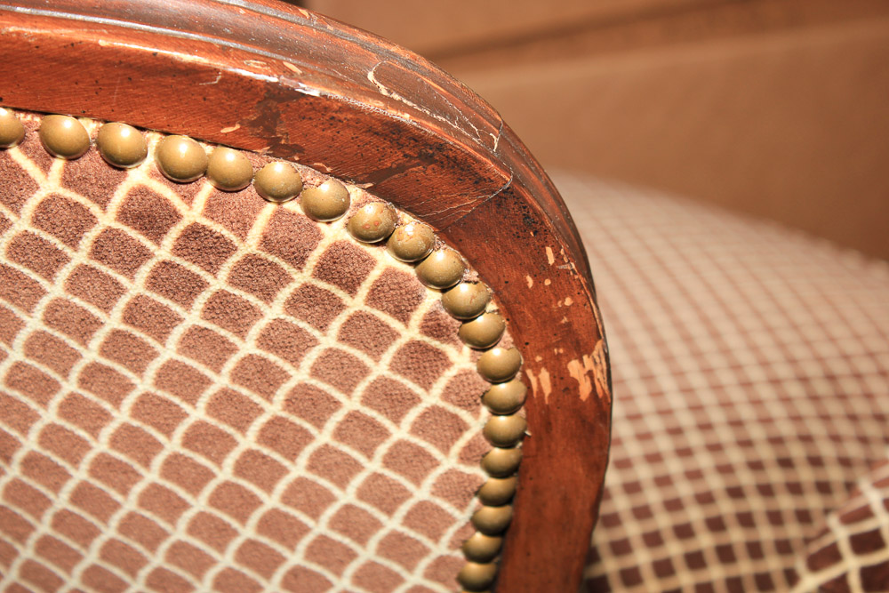 Vintage French Provincial Style Armchair by Swaim Originals