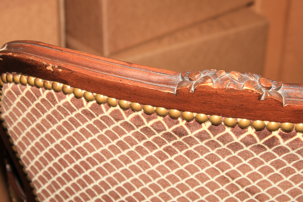 Vintage French Provincial Style Armchair by Swaim Originals