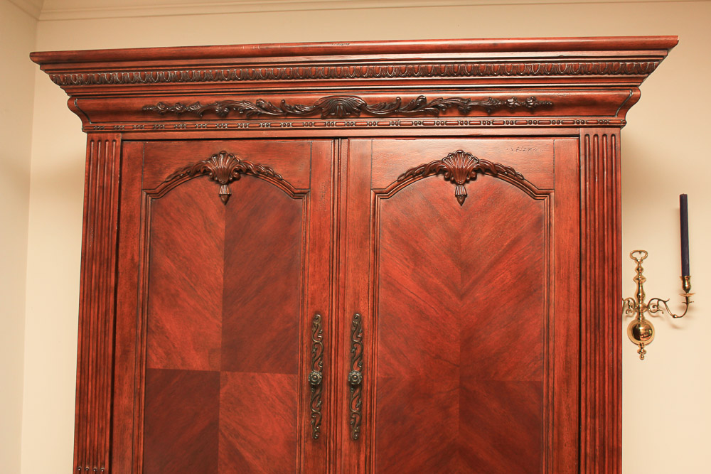 Broyhill Madison Court Carved Storage Armoire