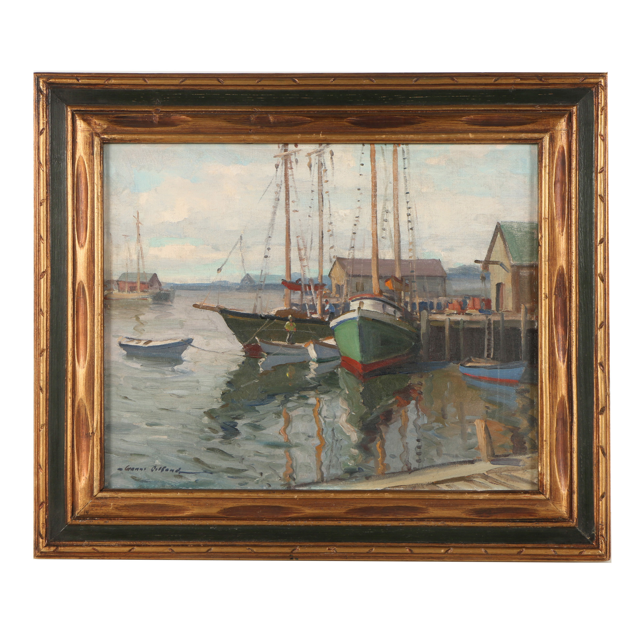 Gianni Cilfone Oil Painting "Gloucester Harbor"