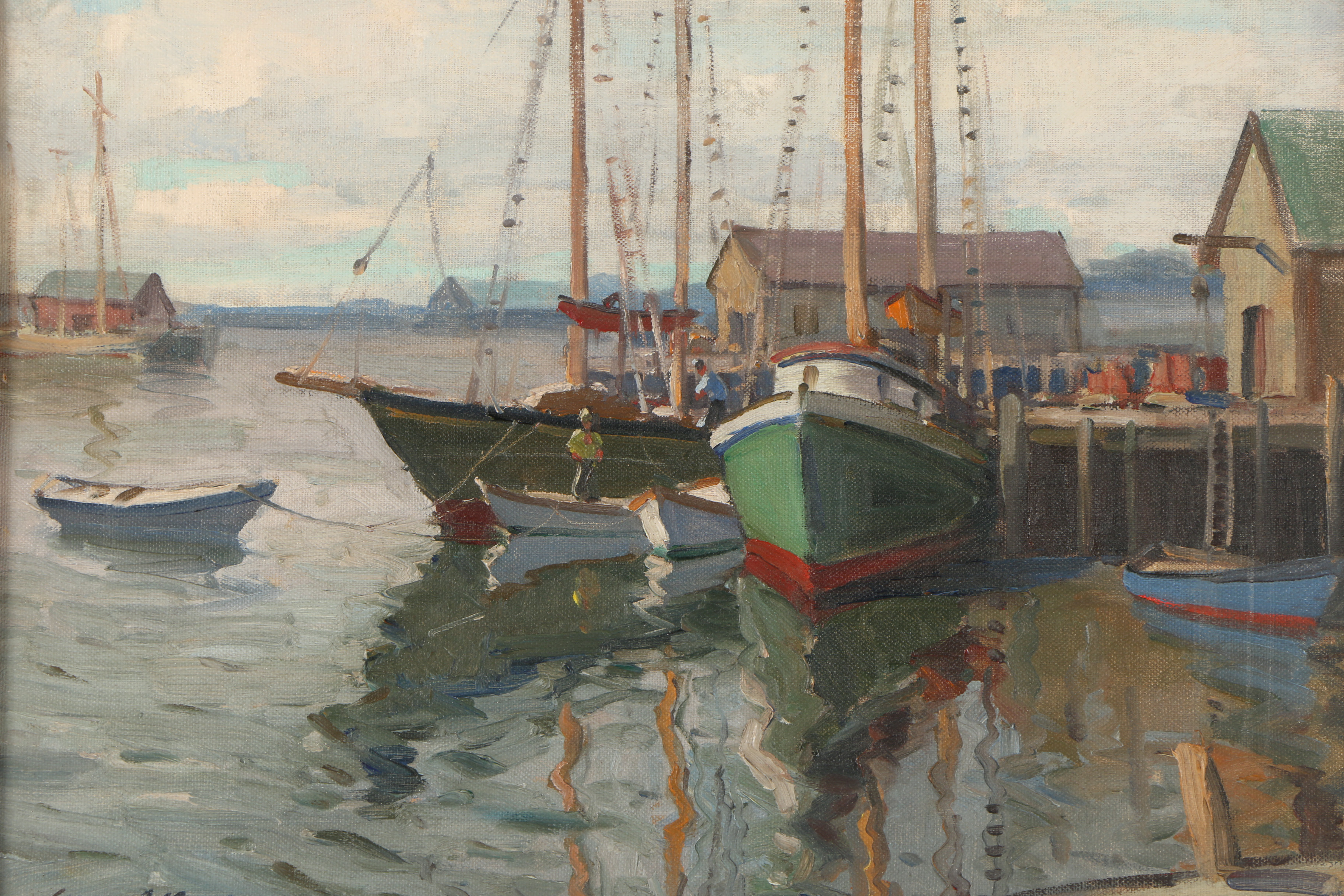 Gianni Cilfone Oil Painting "Gloucester Harbor"