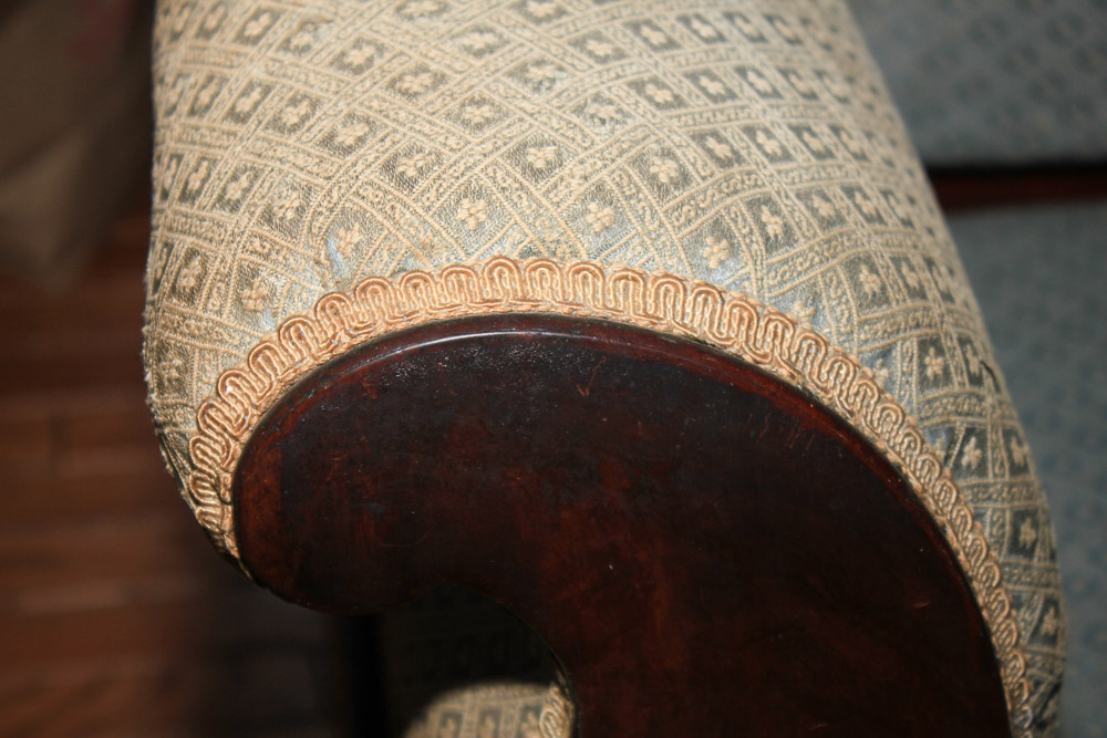 Antique American Empire Mahogany Sofa