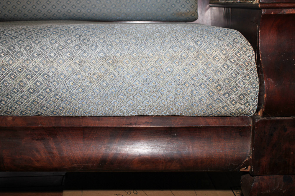 Antique American Empire Mahogany Sofa