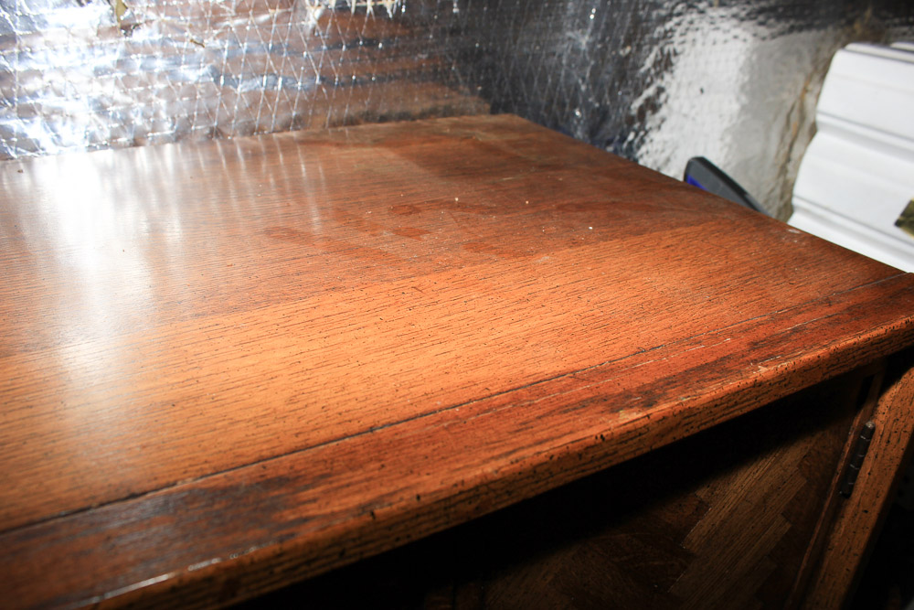 Herringbone-Door Cabinet