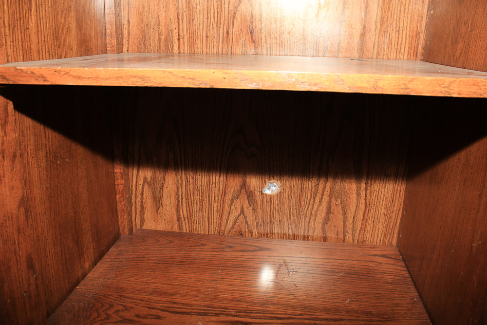 Herringbone-Door Cabinet