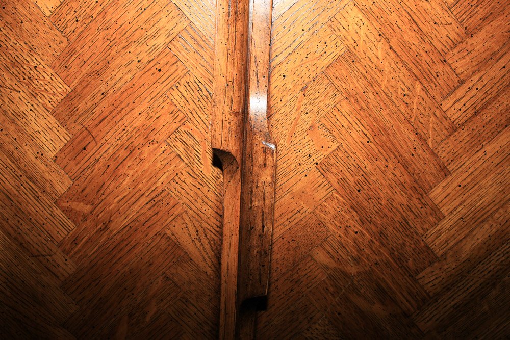 Herringbone-Door Cabinet