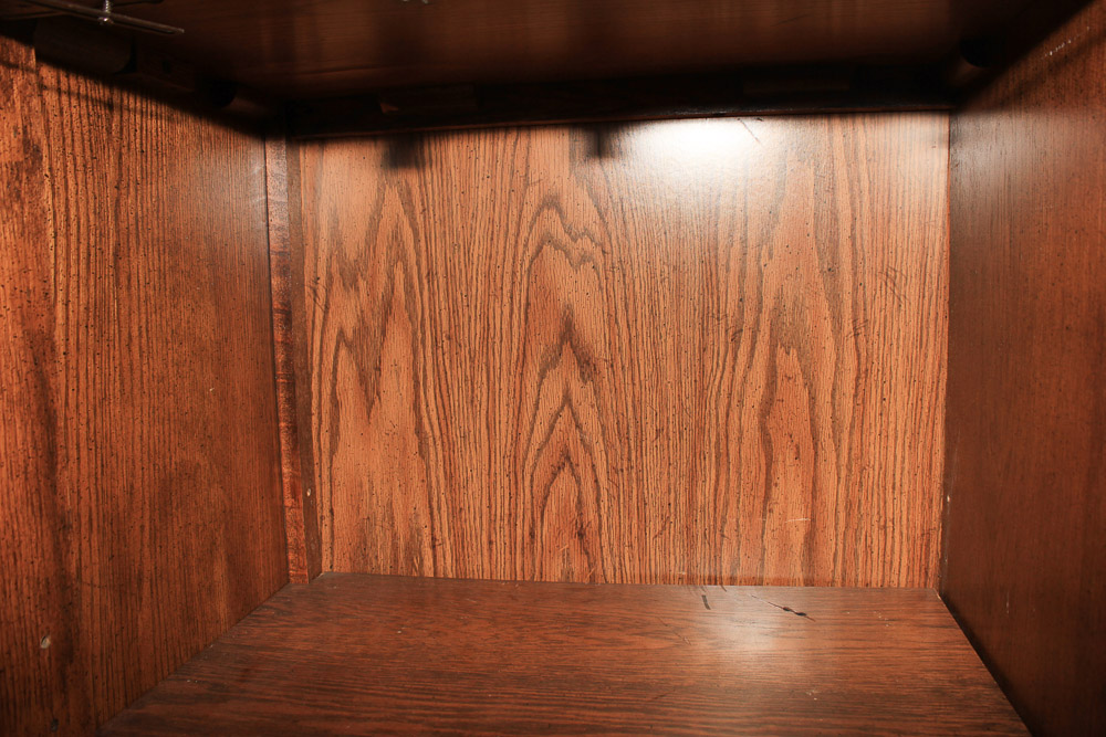 Herringbone-Door Cabinet