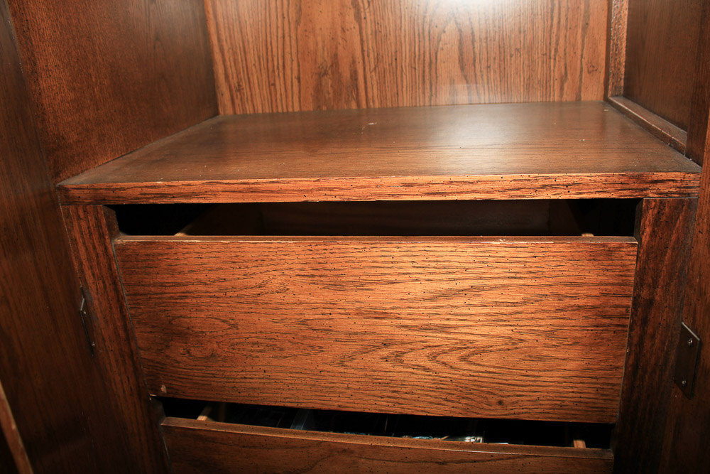 Herringbone-Door Cabinet