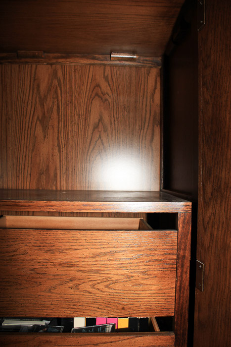 Herringbone-Door Cabinet