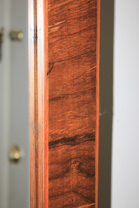 Vintage Wood Framed Wall Mirror