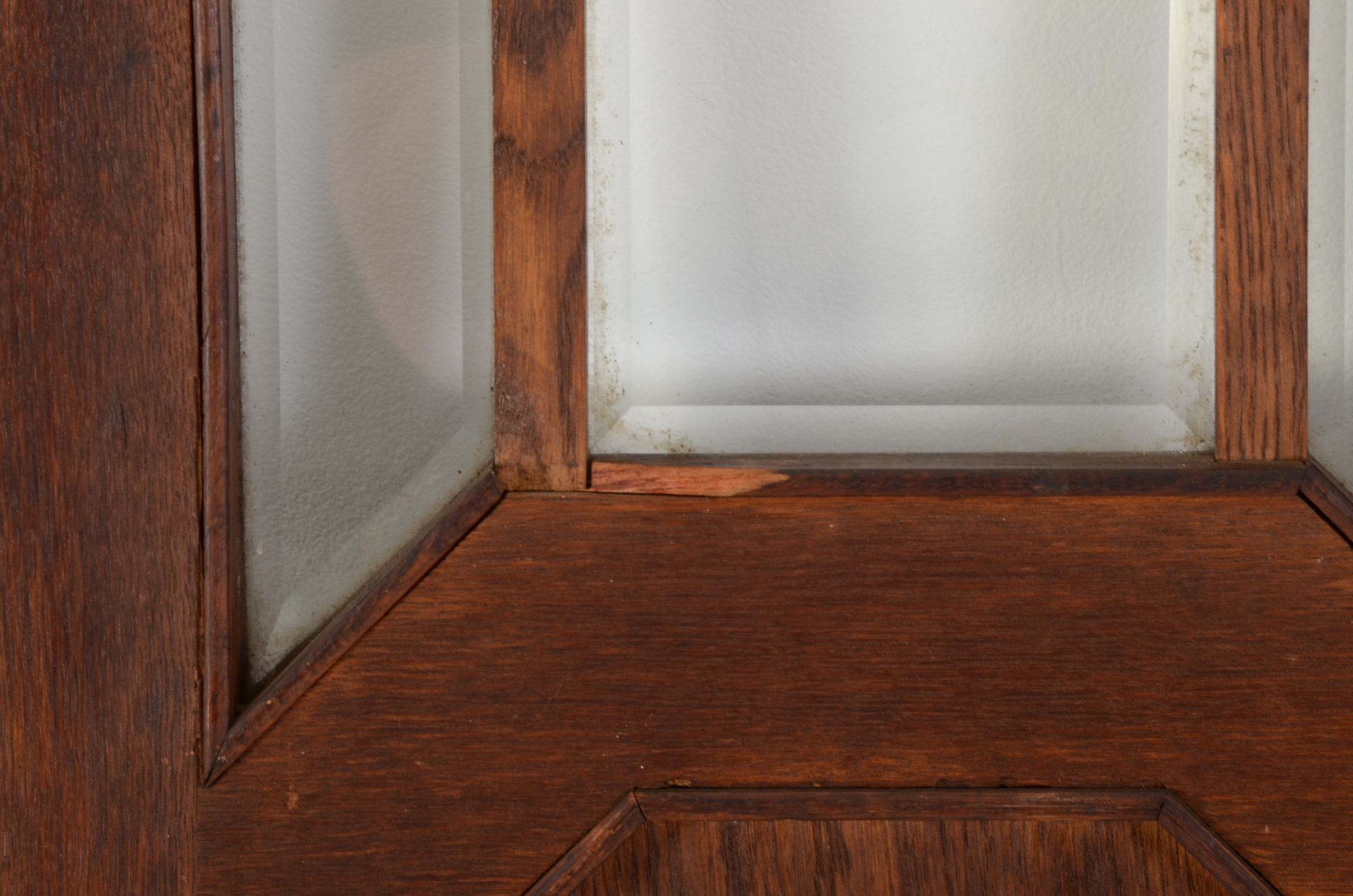 Pair of Art Deco Carved Oak Cabinet Doors