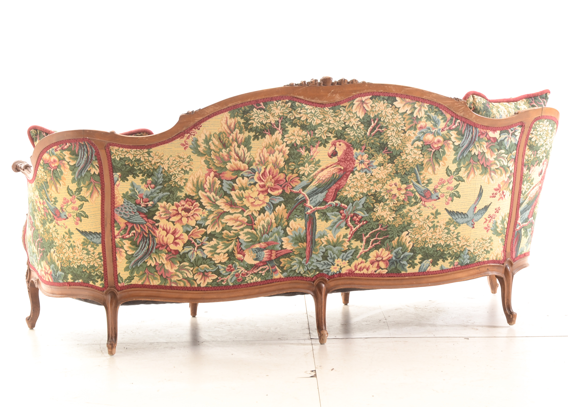 French Carved Beech Canape Sofa