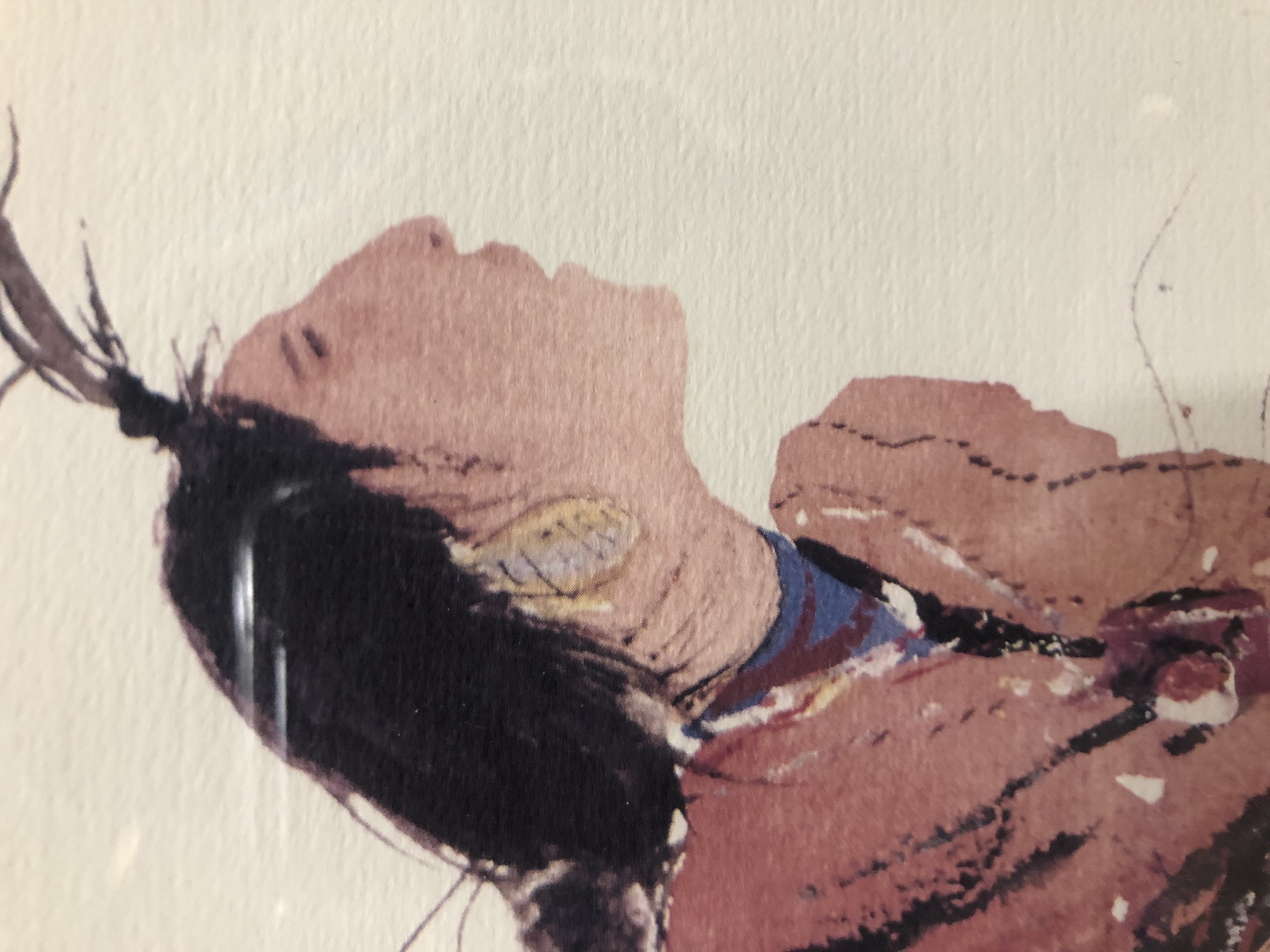 Joan Cawley Gallery Offset Lithograph Poster After Carol Grigg "Crow Warrior"