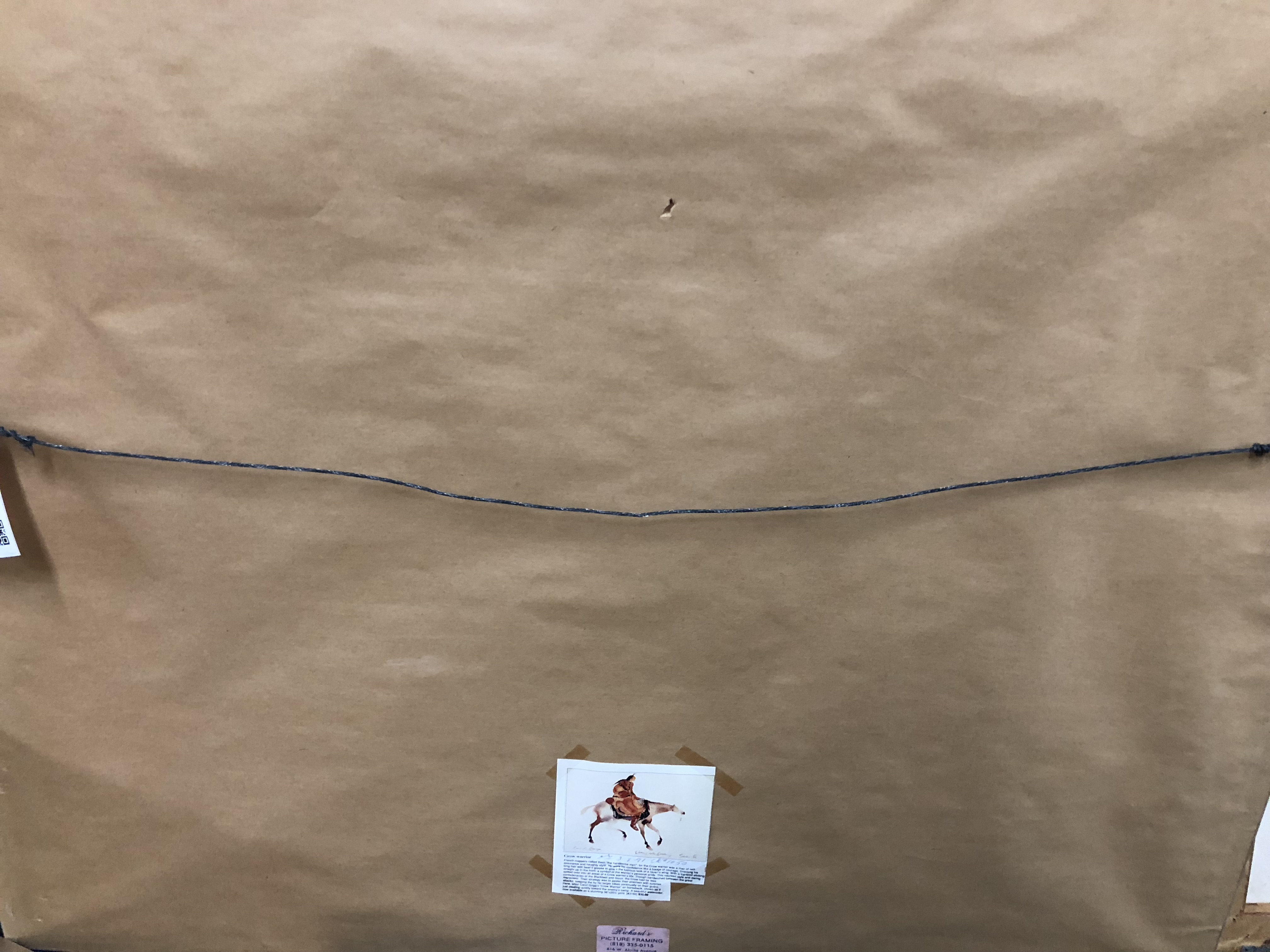 Joan Cawley Gallery Offset Lithograph Poster After Carol Grigg "Crow Warrior"