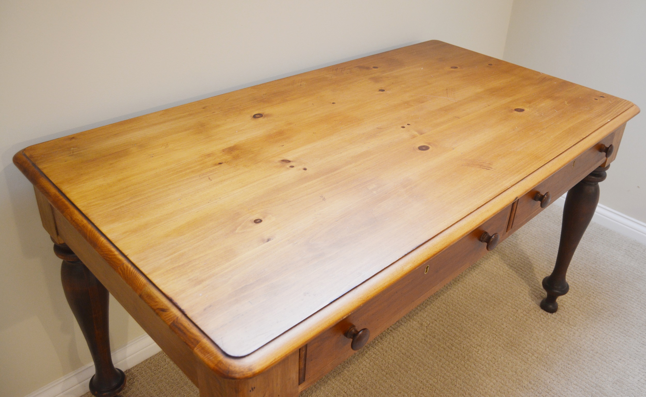 Romweber Pine Writing Desk Designed by Jim Peed