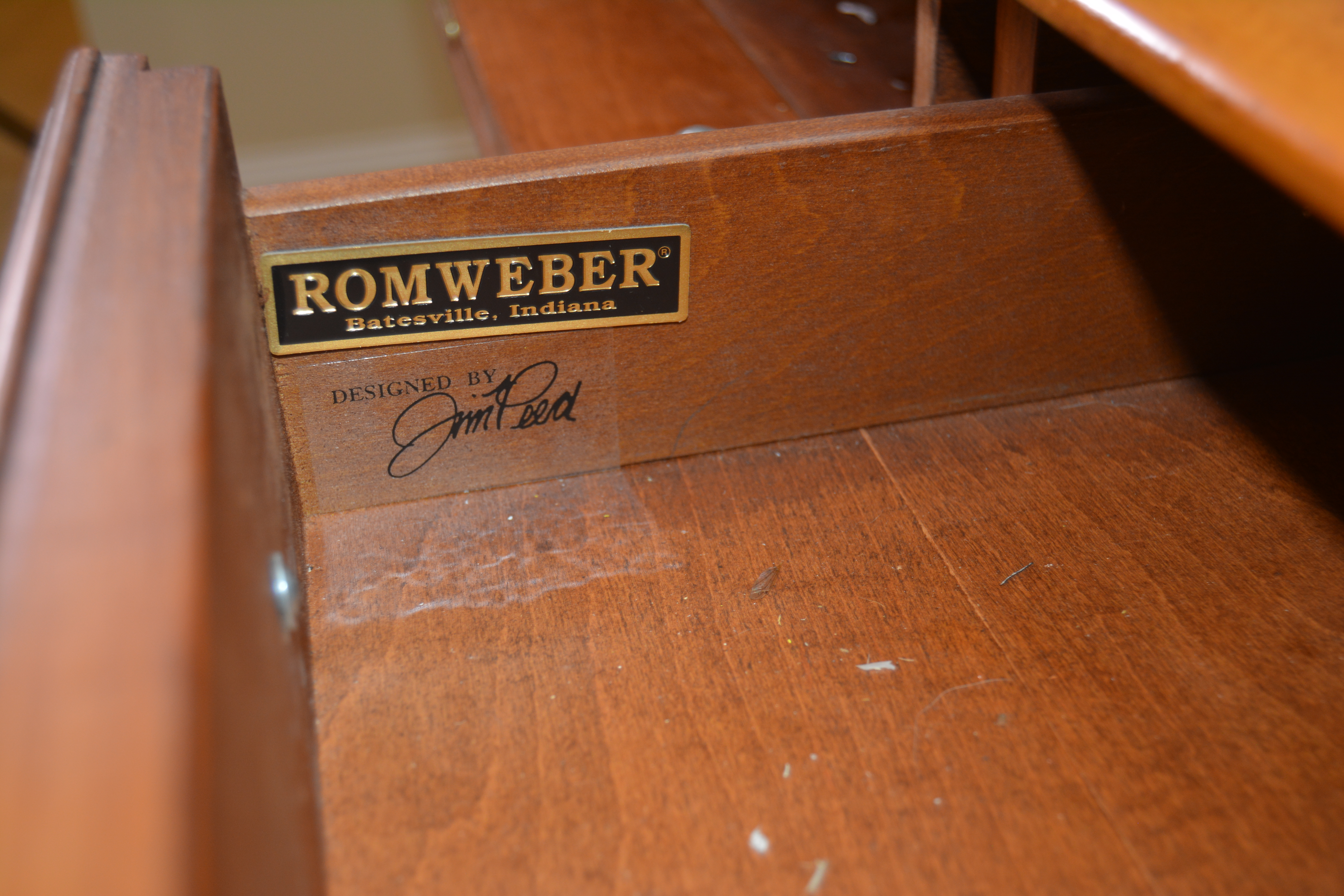 Romweber Pine Writing Desk Designed by Jim Peed