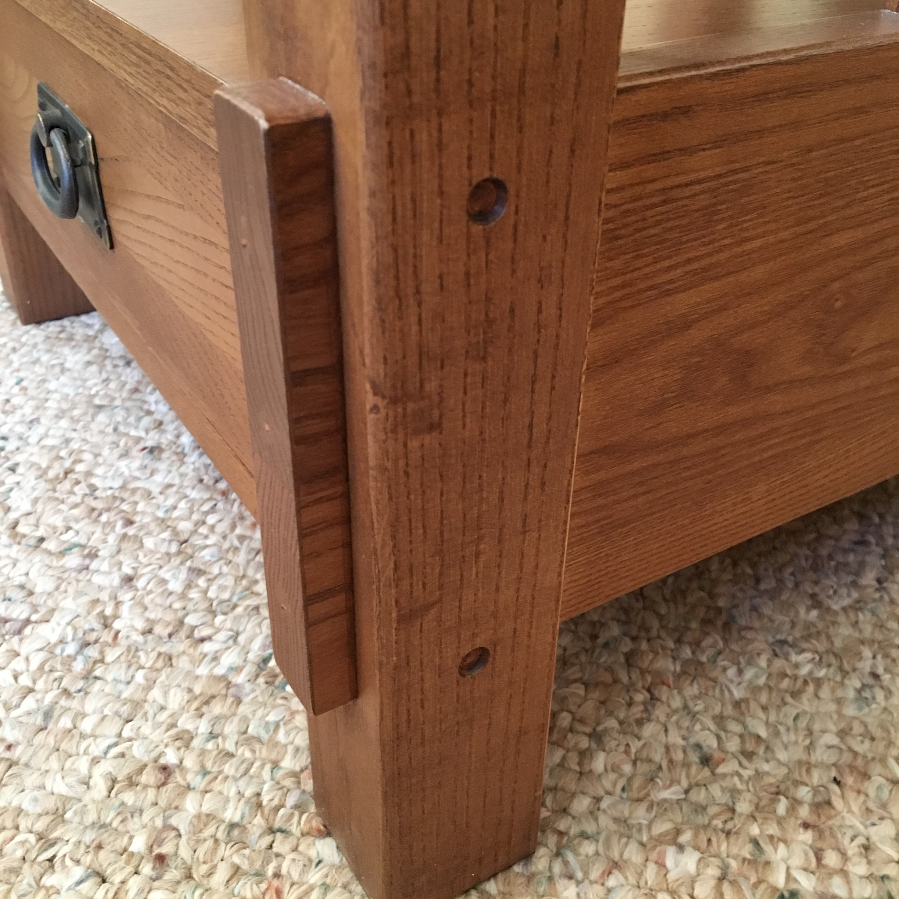 Bassett Furniture Mission Oak Style End Table