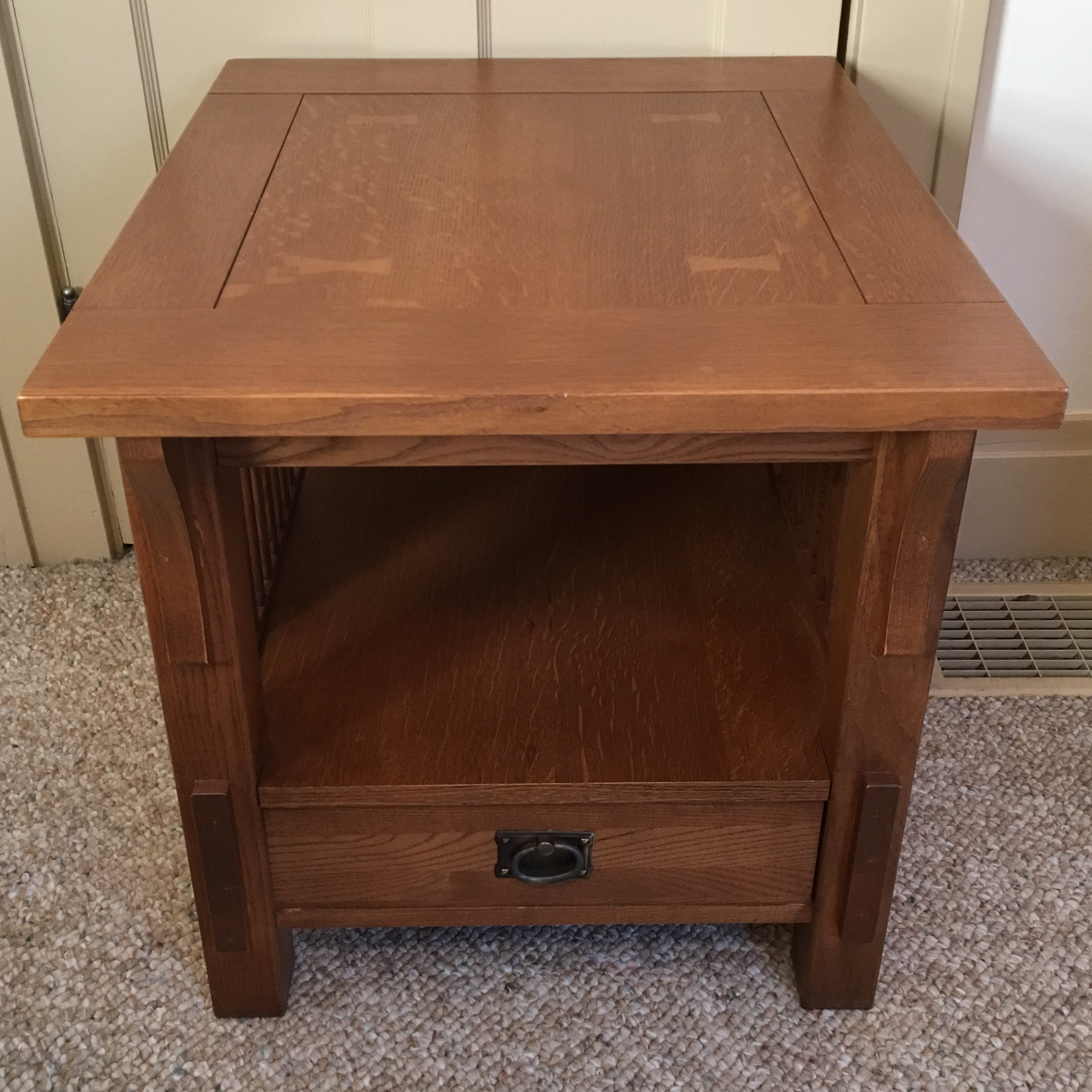 Bassett Furniture Mission Oak Style End Table