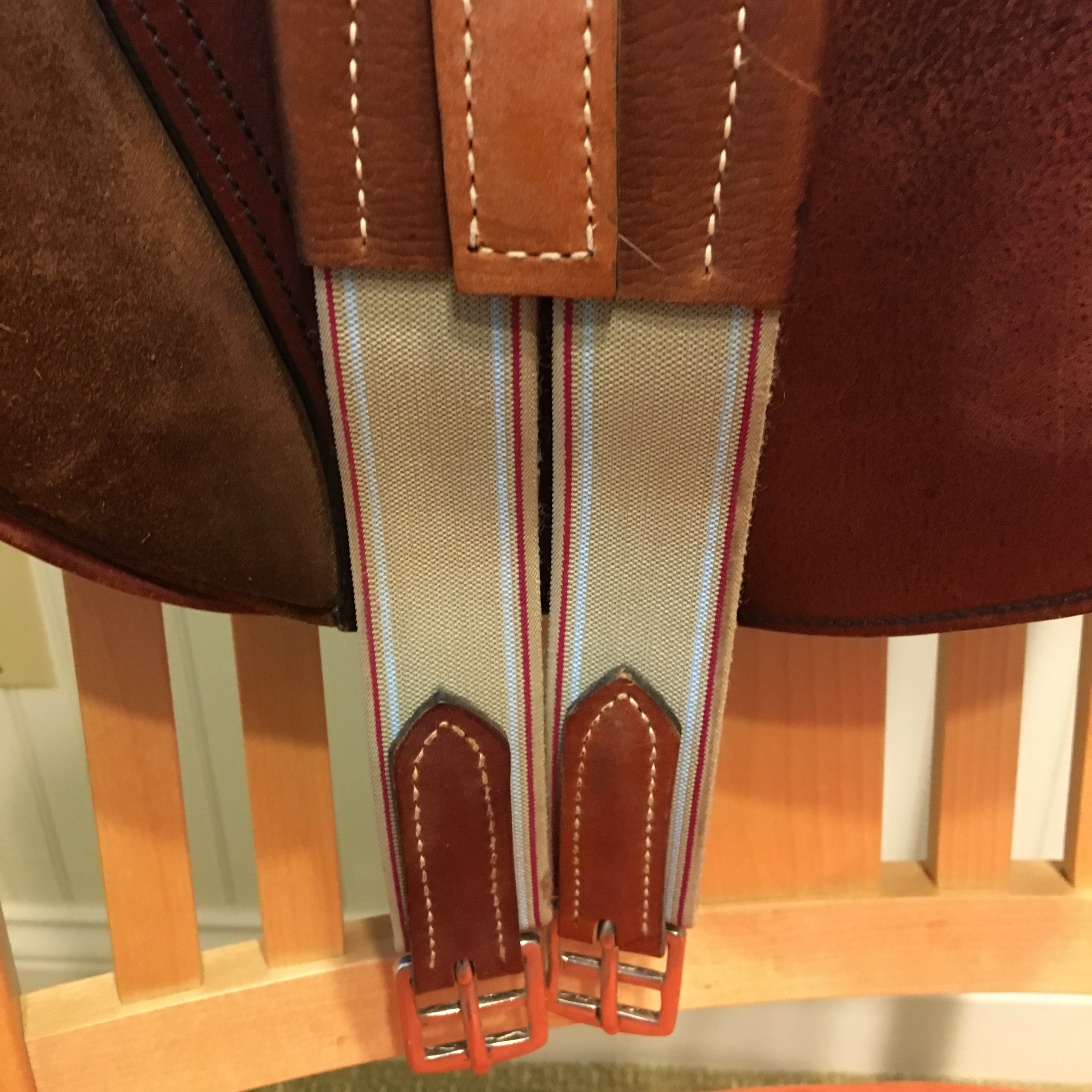Ian D. Miller English Saddle and Generous Group of Rider's Accessories and Tack