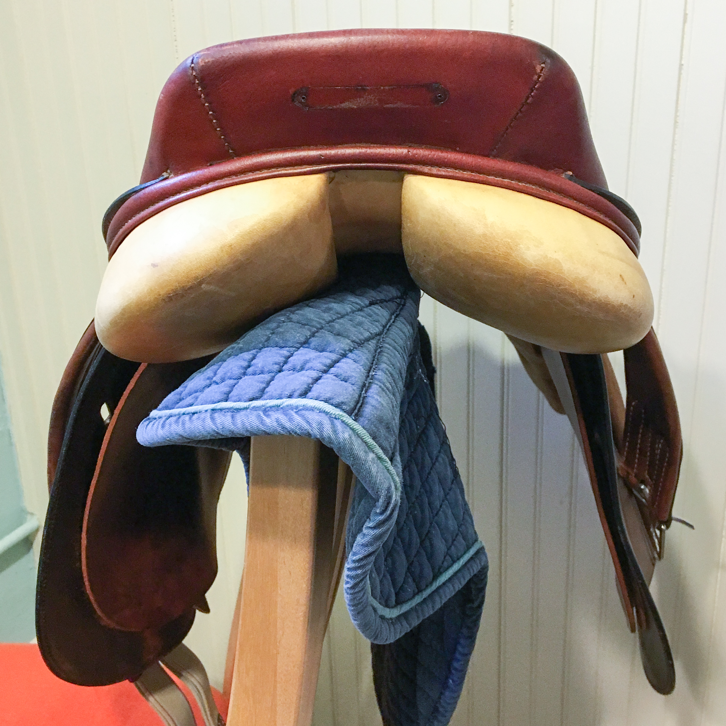 Ian D. Miller English Saddle and Generous Group of Rider's Accessories and Tack