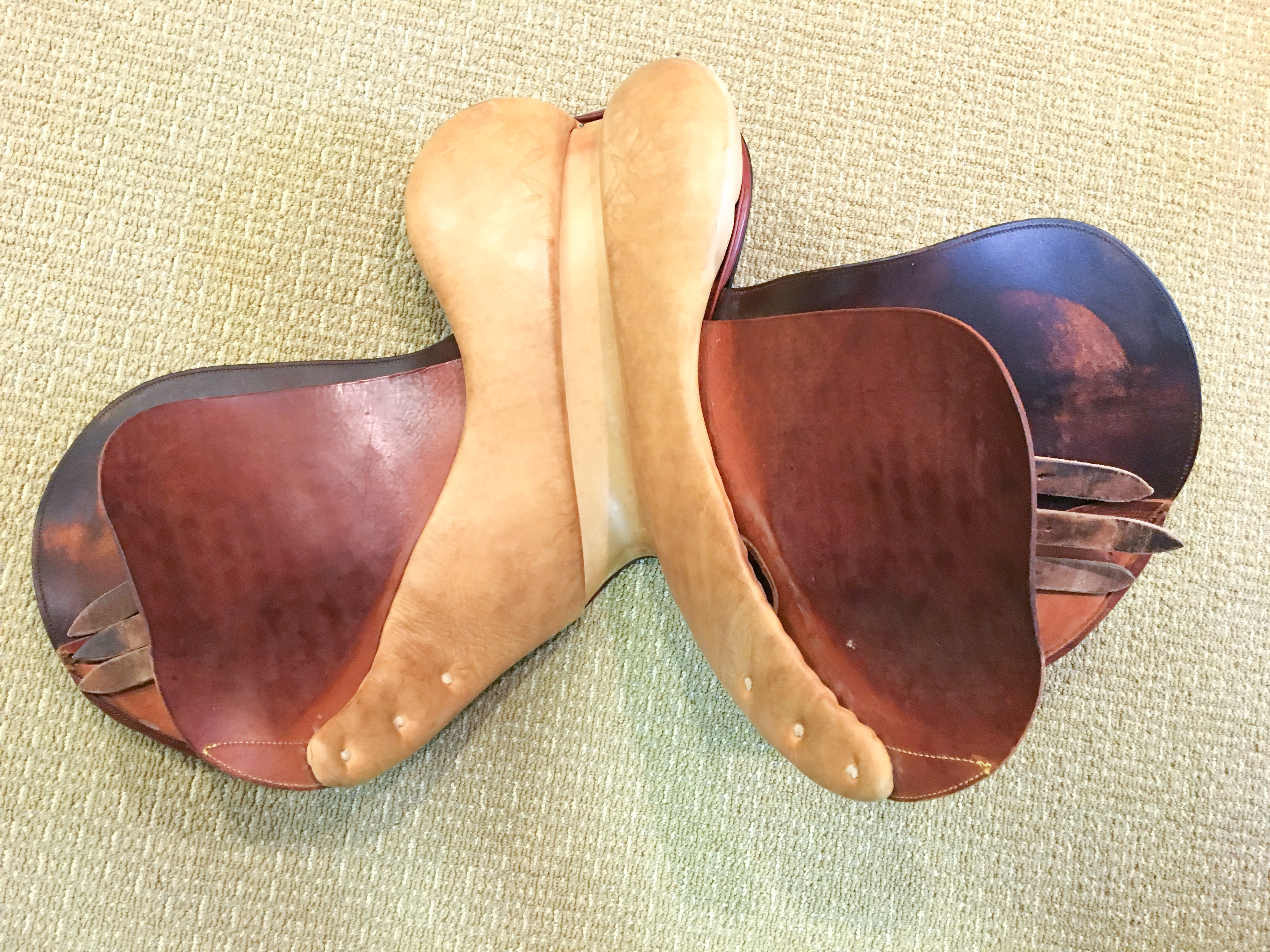 Ian D. Miller English Saddle and Generous Group of Rider's Accessories and Tack