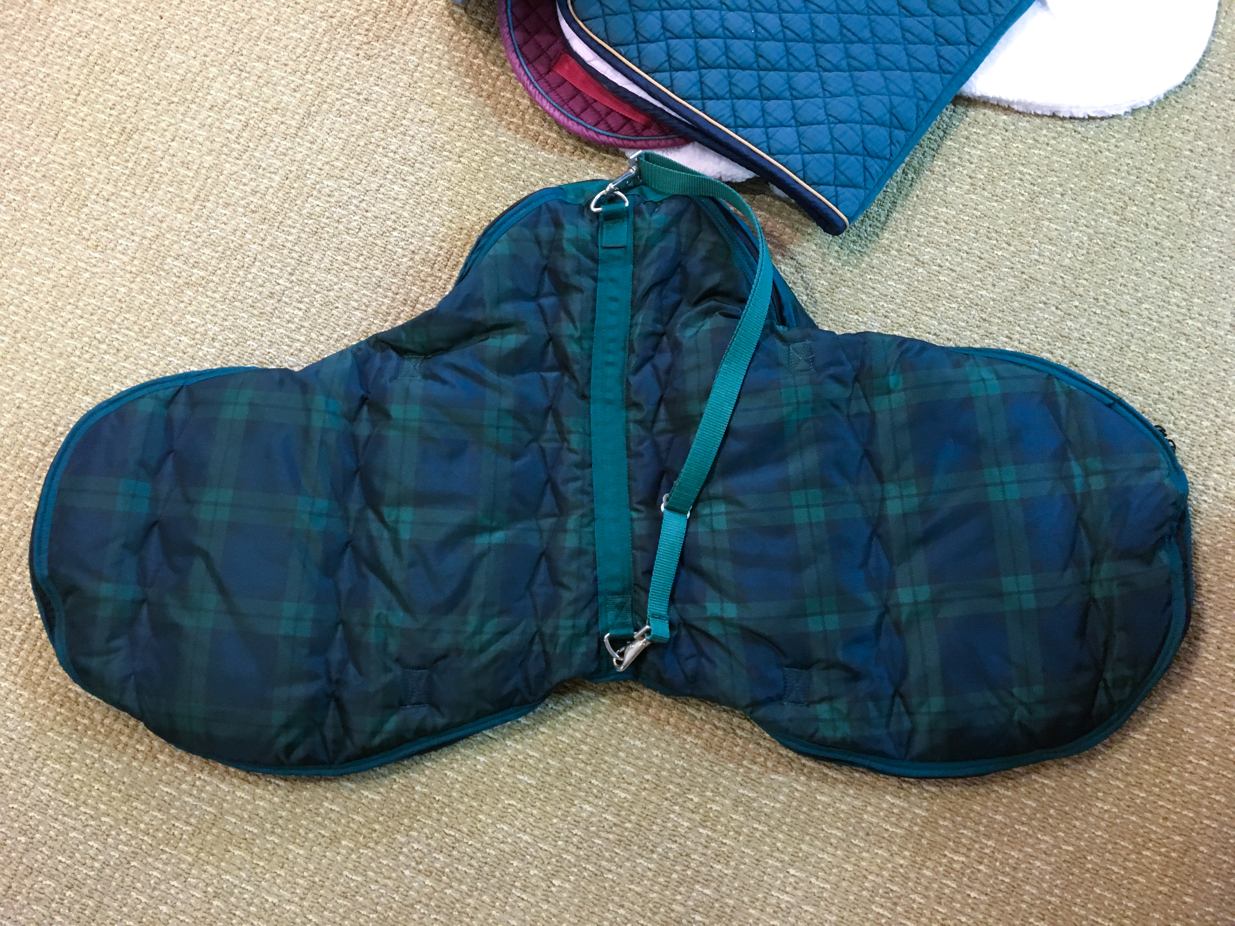 Ian D. Miller English Saddle and Generous Group of Rider's Accessories and Tack