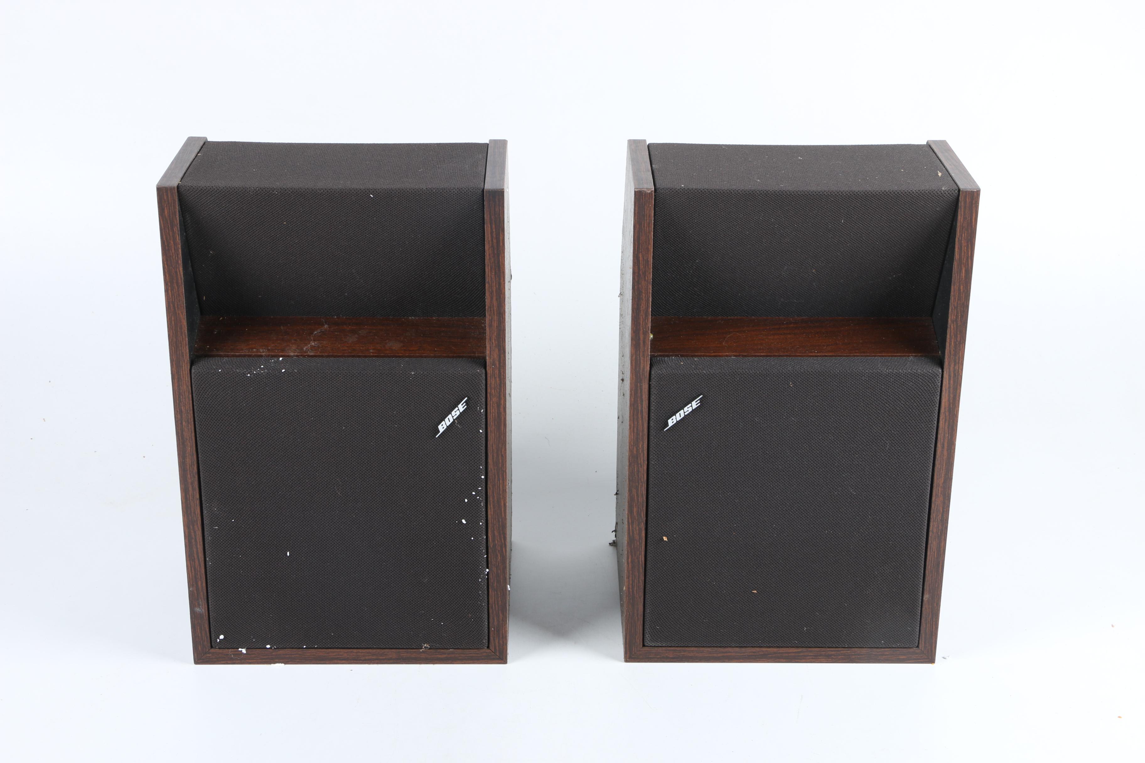 Vintage Bose 201 Series II Direct/Reflecting Speakers with Mounts