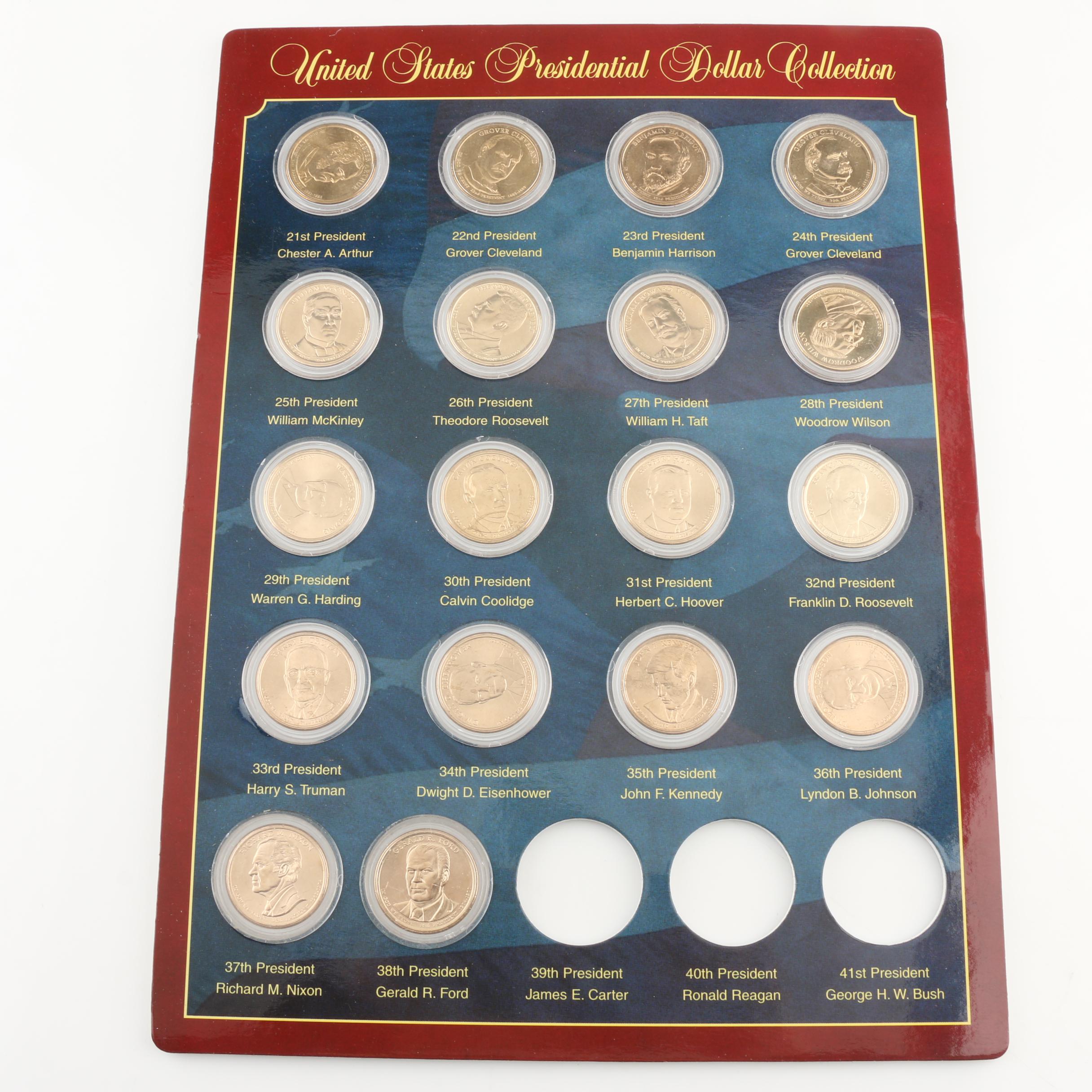 "United States Presidential Dollar Collection" Coin Set
