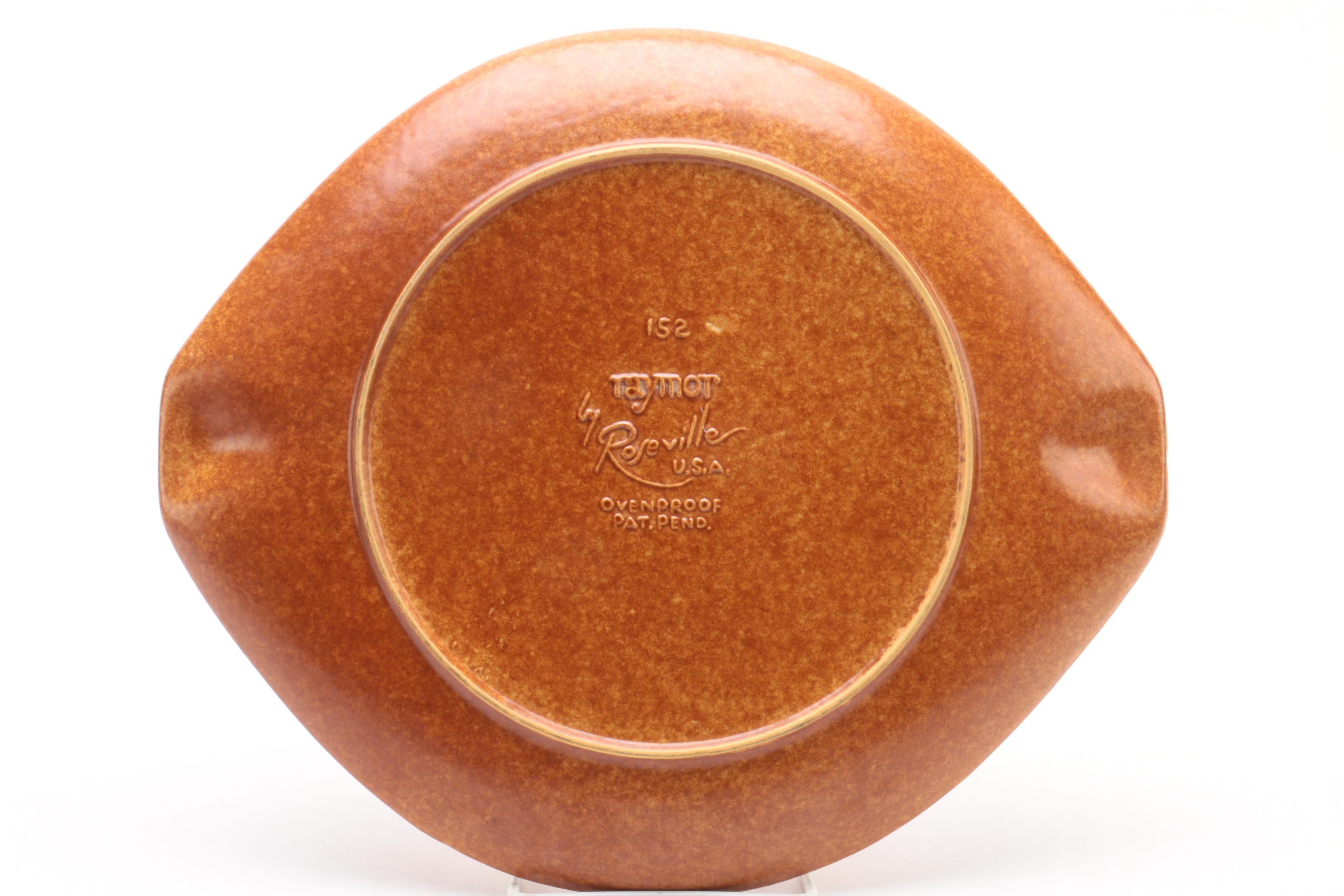 Roseville Pottery "Raymor" Plates Designed by Ben Seibel