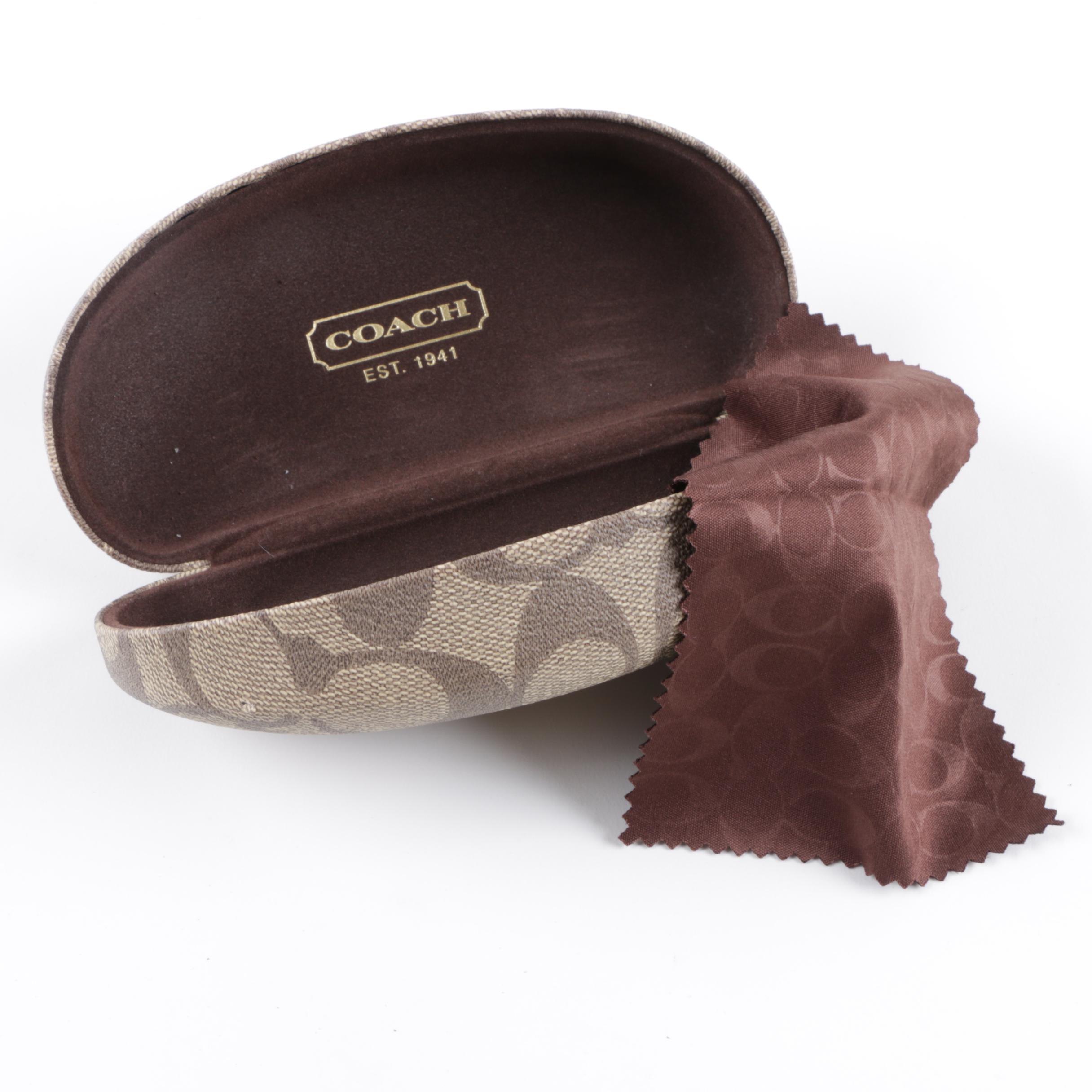 Coach L037 Bridget Tortoise Orange Sunglasses with Case