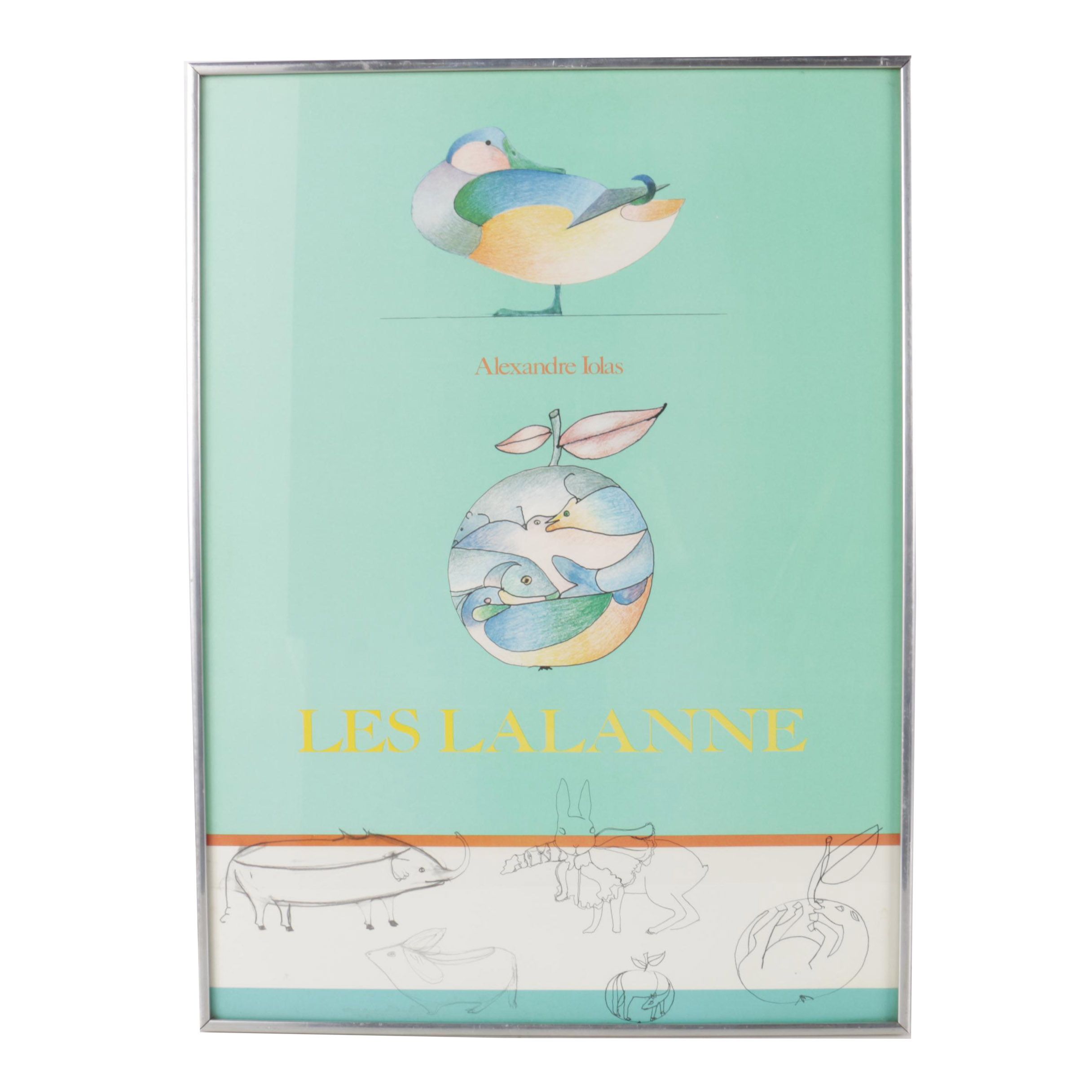 Alexandre Iolas Poster for a Les Lalanne Exhibition