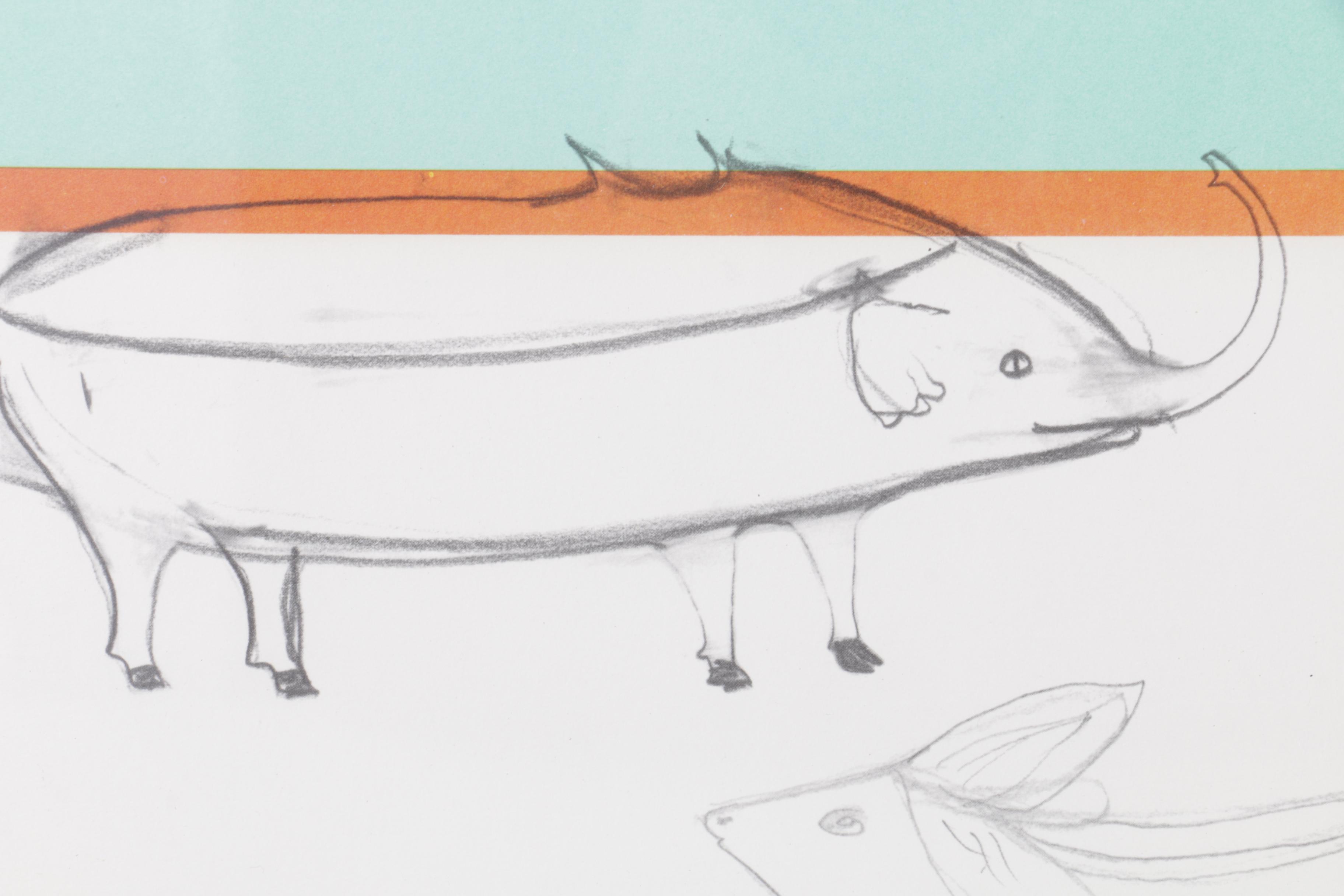 Alexandre Iolas Poster for a Les Lalanne Exhibition