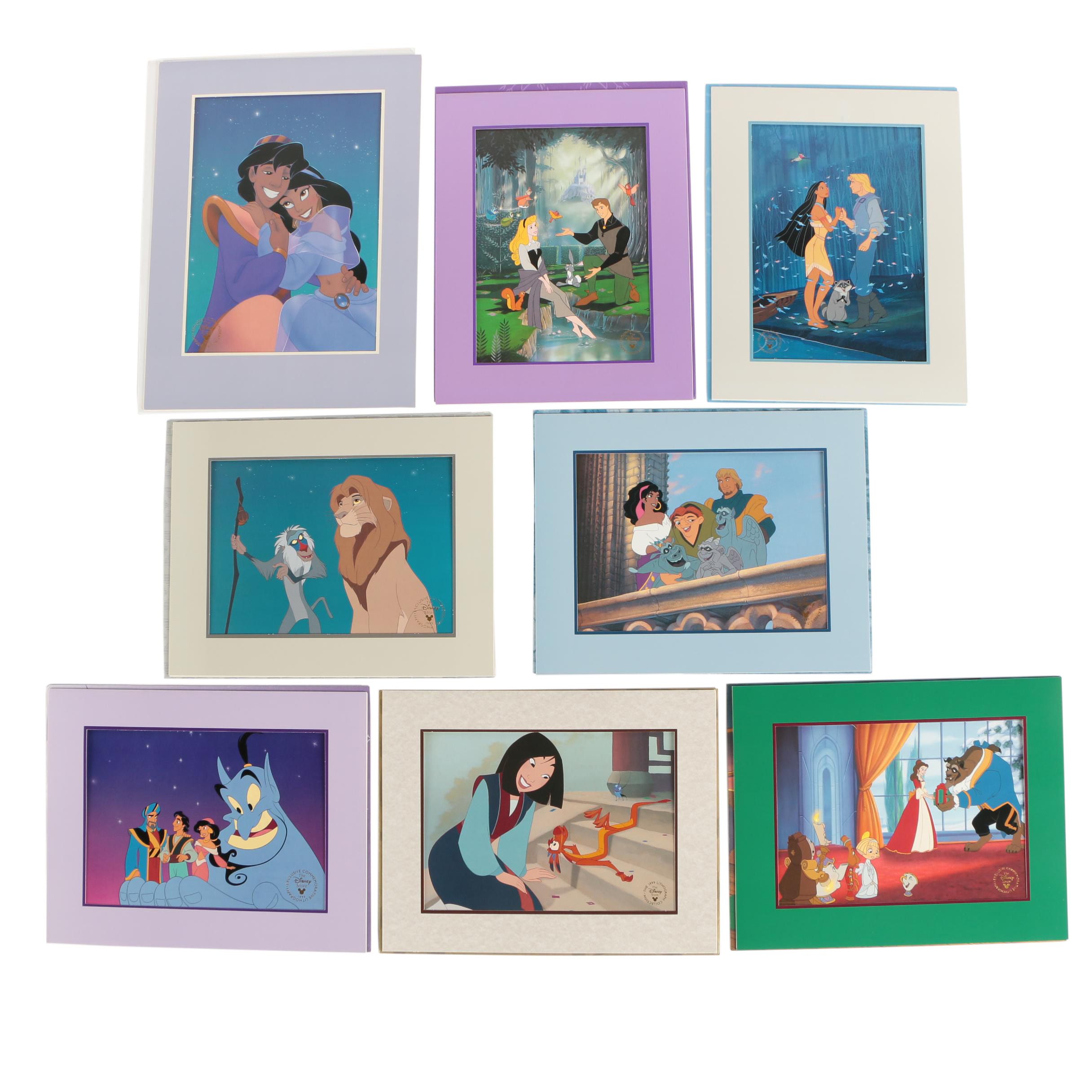 Disney Film Commemorative Offset Lithographs