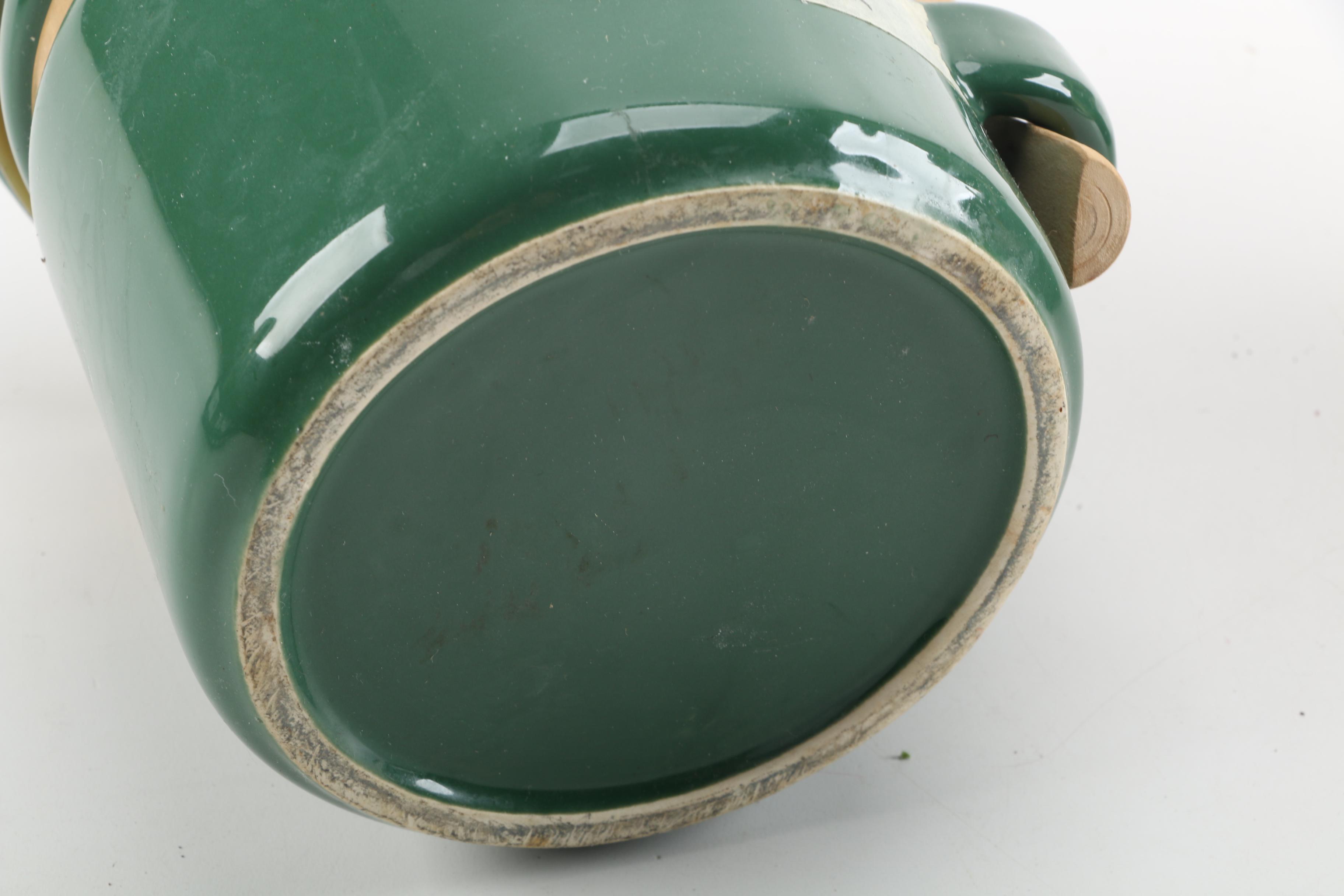 Green Ceramic Kitchen Canisters