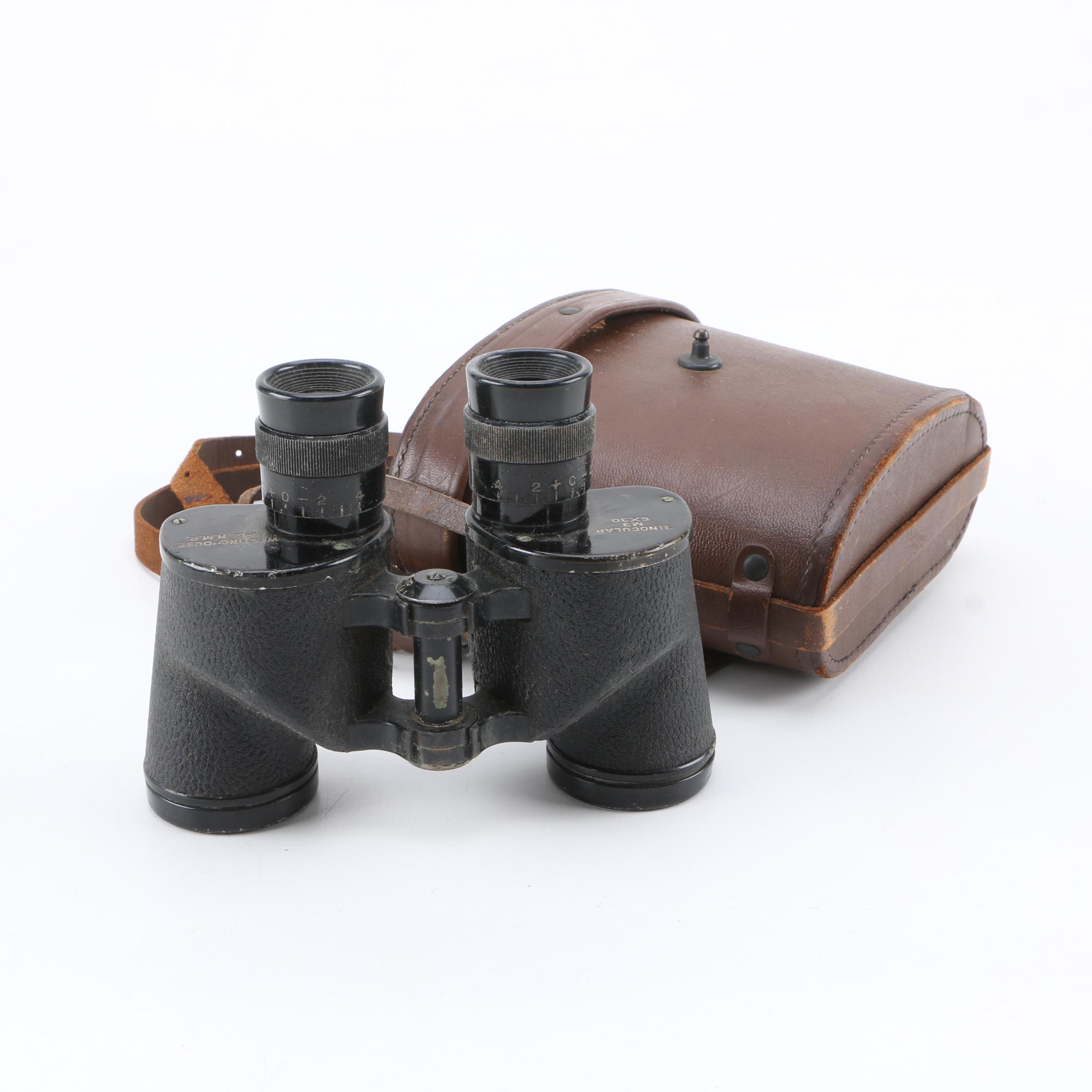1942 Westinghouse H.M.R. M3 6x30 Binoculars