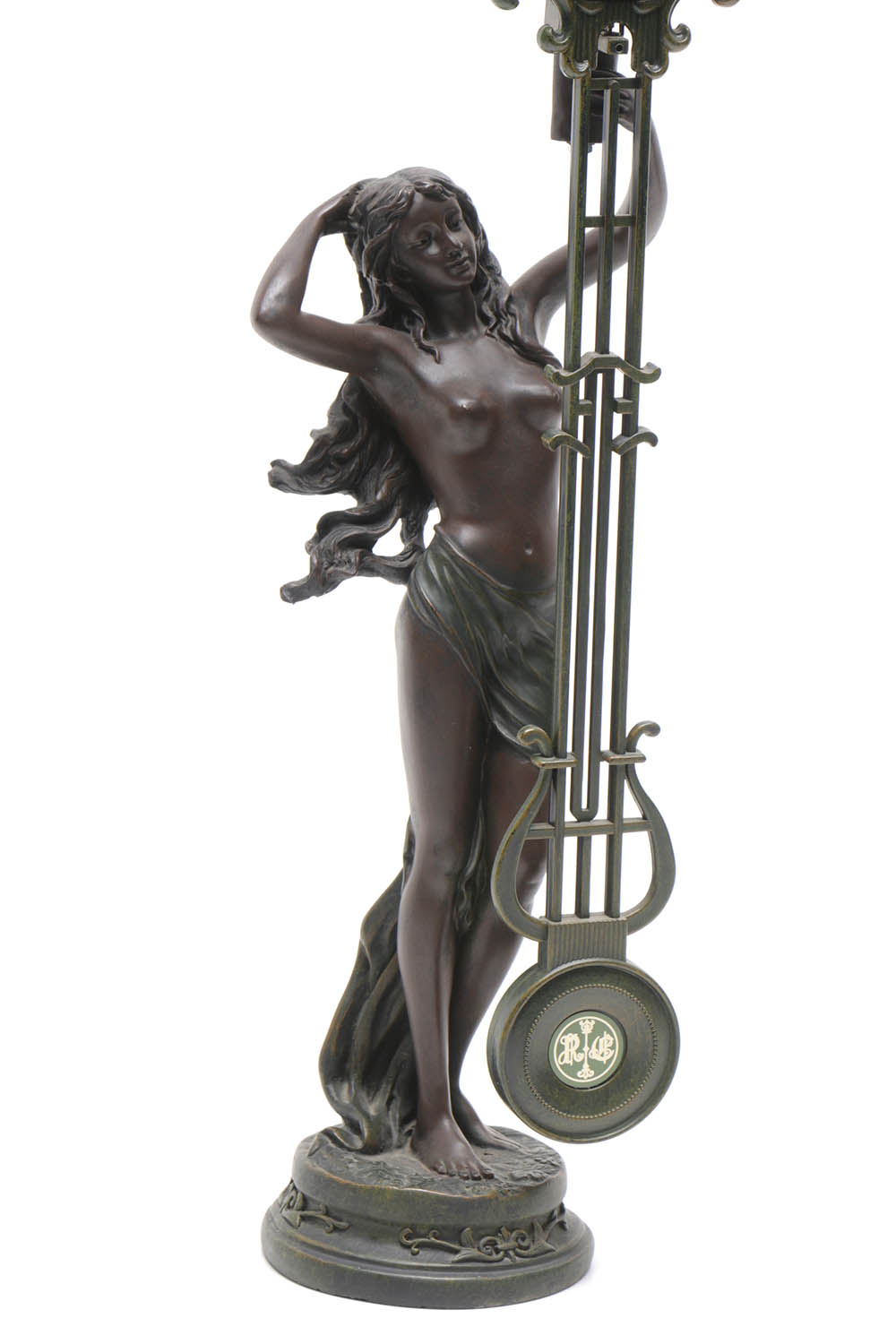 Crosa Lyre Pendulum Swinging Clock