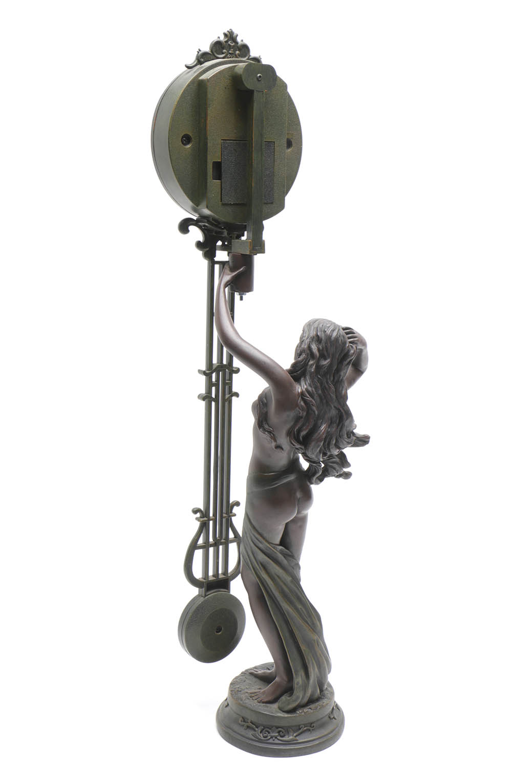 Crosa Lyre Pendulum Swinging Clock